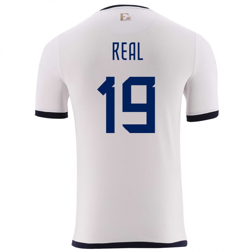 Kids Football Ecuador Kerlly Real #19 White Away Jersey 24-26 T-Shirt Nz