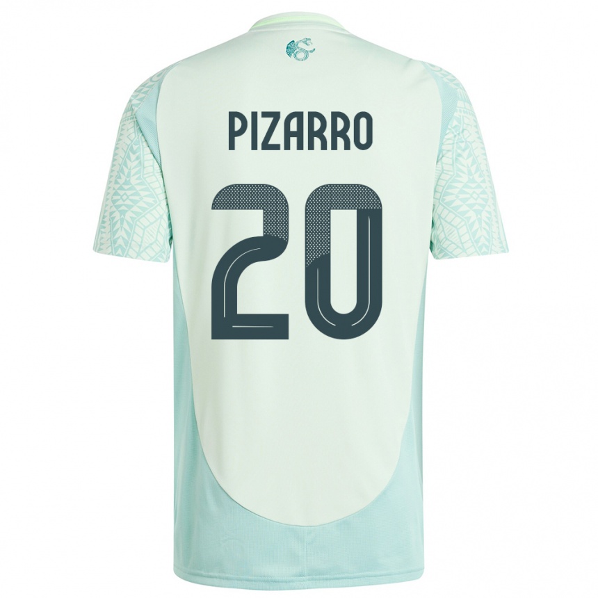 Kids Football Mexico Rodolfo Pizarro #20 Linen Green Away Jersey 24-26 T-Shirt Nz