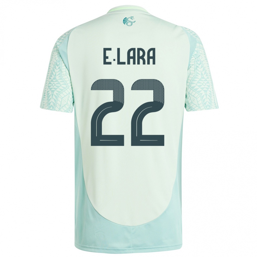 Kids Football Mexico Emilio Lara #22 Linen Green Away Jersey 24-26 T-Shirt Nz