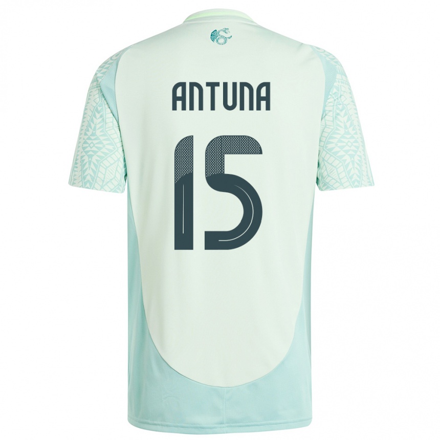 Kids Football Mexico Uriel Antuna #15 Linen Green Away Jersey 24-26 T-Shirt Nz