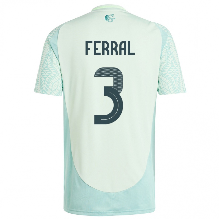 Kids Football Mexico Cristina Ferral #3 Linen Green Away Jersey 24-26 T-Shirt Nz