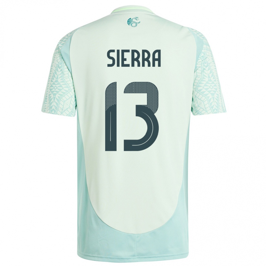 Kids Football Mexico Bianca Sierra #13 Linen Green Away Jersey 24-26 T-Shirt Nz