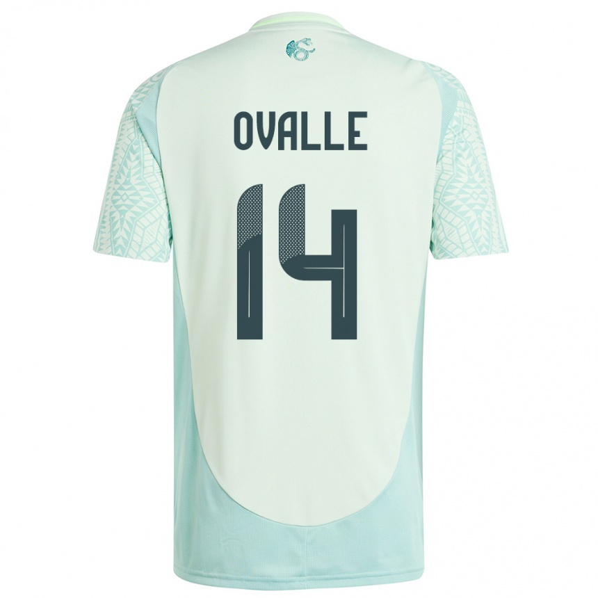 Kids Football Mexico Jacqueline Ovalle #14 Linen Green Away Jersey 24-26 T-Shirt Nz