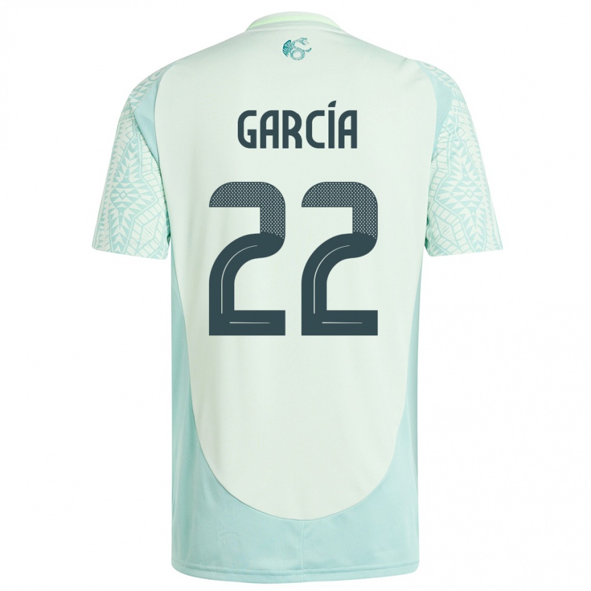 Kids Football Mexico Diana Garcia #22 Linen Green Away Jersey 24-26 T-Shirt Nz