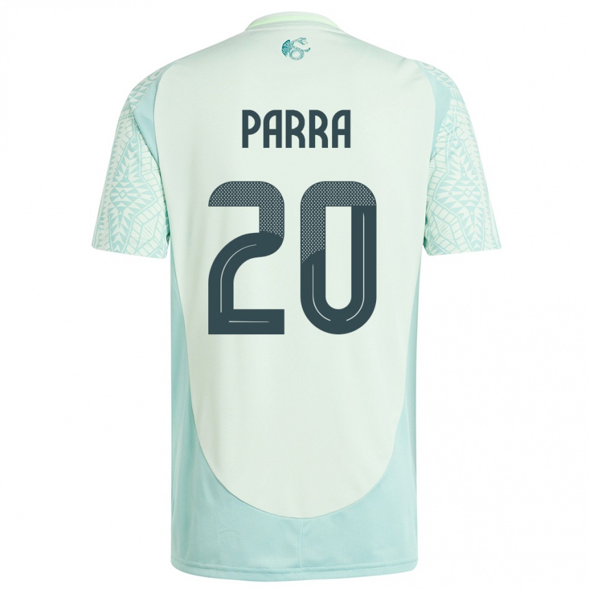 Kids Football Mexico Rodrigo Parra #20 Linen Green Away Jersey 24-26 T-Shirt Nz