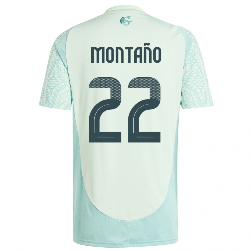 Kids Football Mexico Andres Montano #22 Linen Green Away Jersey 24-26 T-Shirt Nz