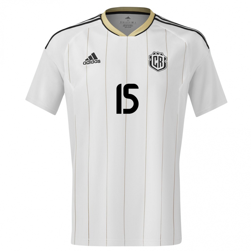 Kids Football Costa Rica Cristin Granados #15 White Away Jersey 24-26 T-Shirt Nz