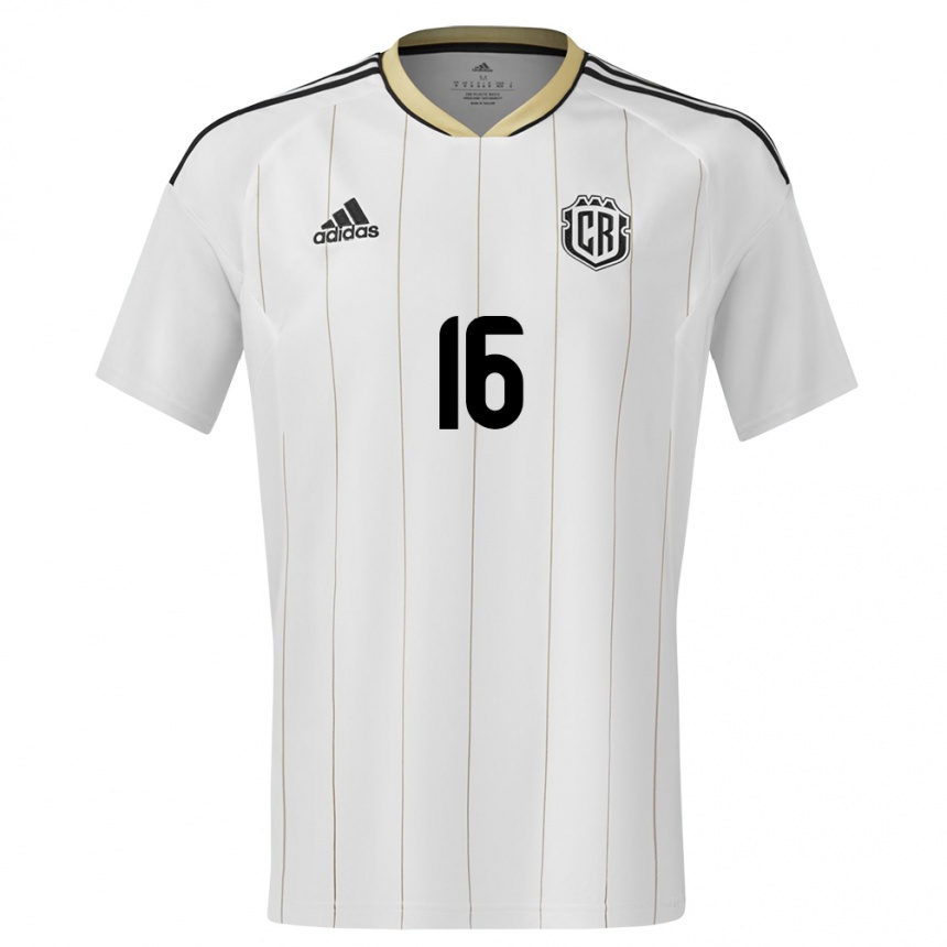 Kids Football Costa Rica Aaron Suarez #16 White Away Jersey 24-26 T-Shirt Nz