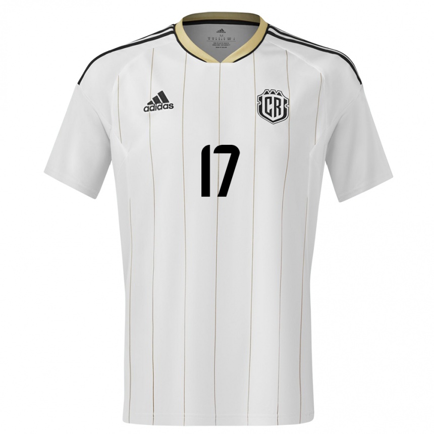 Kids Football Costa Rica Michelle Montero #17 White Away Jersey 24-26 T-Shirt Nz