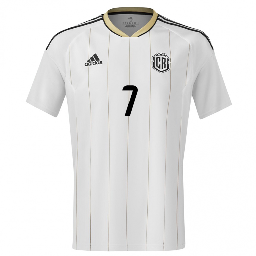 Kids Football Costa Rica Andrey Soto #7 White Away Jersey 24-26 T-Shirt Nz