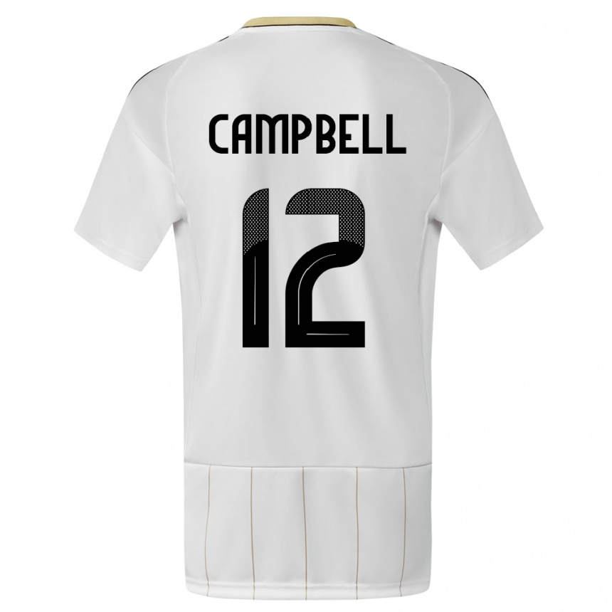 Kids Football Costa Rica Joel Campbell #12 White Away Jersey 24-26 T-Shirt Nz