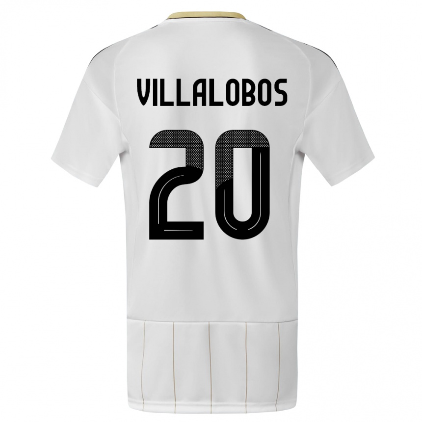 Kids Football Costa Rica Fabiola Villalobos #20 White Away Jersey 24-26 T-Shirt Nz