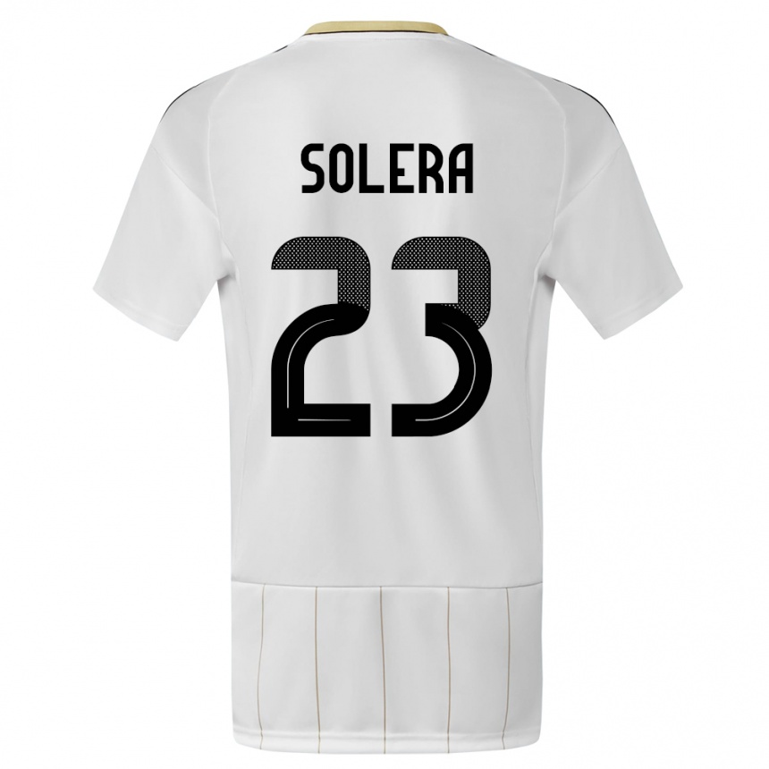 Kids Football Costa Rica Daniela Solera #23 White Away Jersey 24-26 T-Shirt Nz