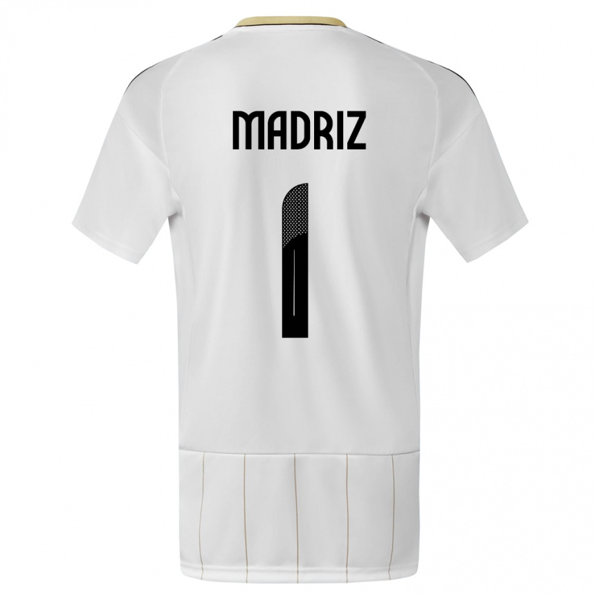 Kids Football Costa Rica Abraham Madriz #1 White Away Jersey 24-26 T-Shirt Nz