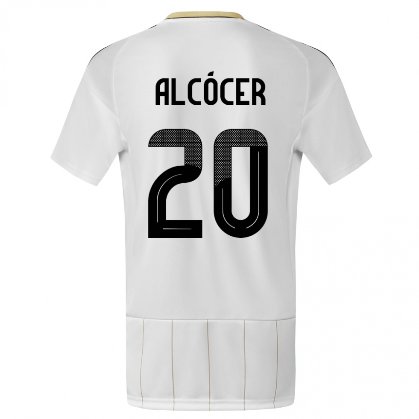 Kids Football Costa Rica Josimar Alcocer #20 White Away Jersey 24-26 T-Shirt Nz