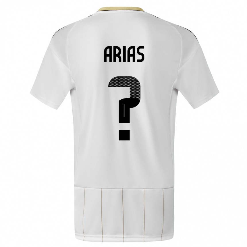 Kids Football Costa Rica Jose Arias #0 White Away Jersey 24-26 T-Shirt Nz