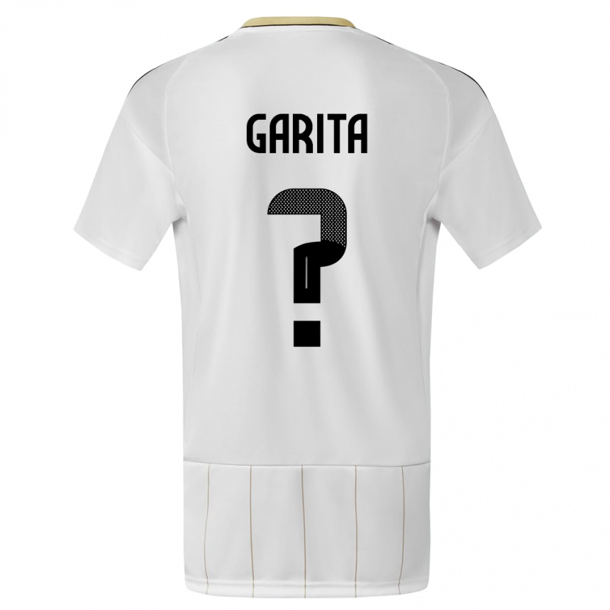 Kids Football Costa Rica Emmanuel Garita #0 White Away Jersey 24-26 T-Shirt Nz