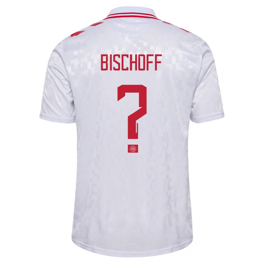 Kids Football Denmark Clement Bischoff #0 White Away Jersey 24-26 T-Shirt Nz