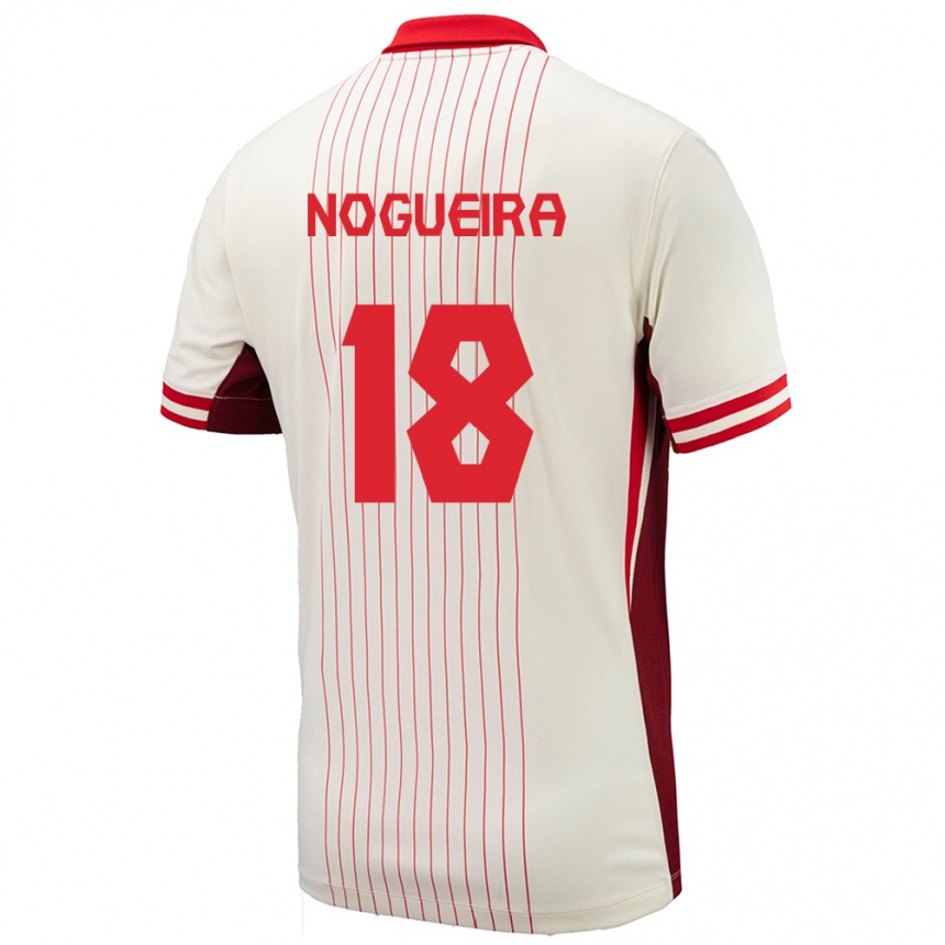 Kids Football Canada Matthew Nogueira #18 White Away Jersey 24-26 T-Shirt Nz