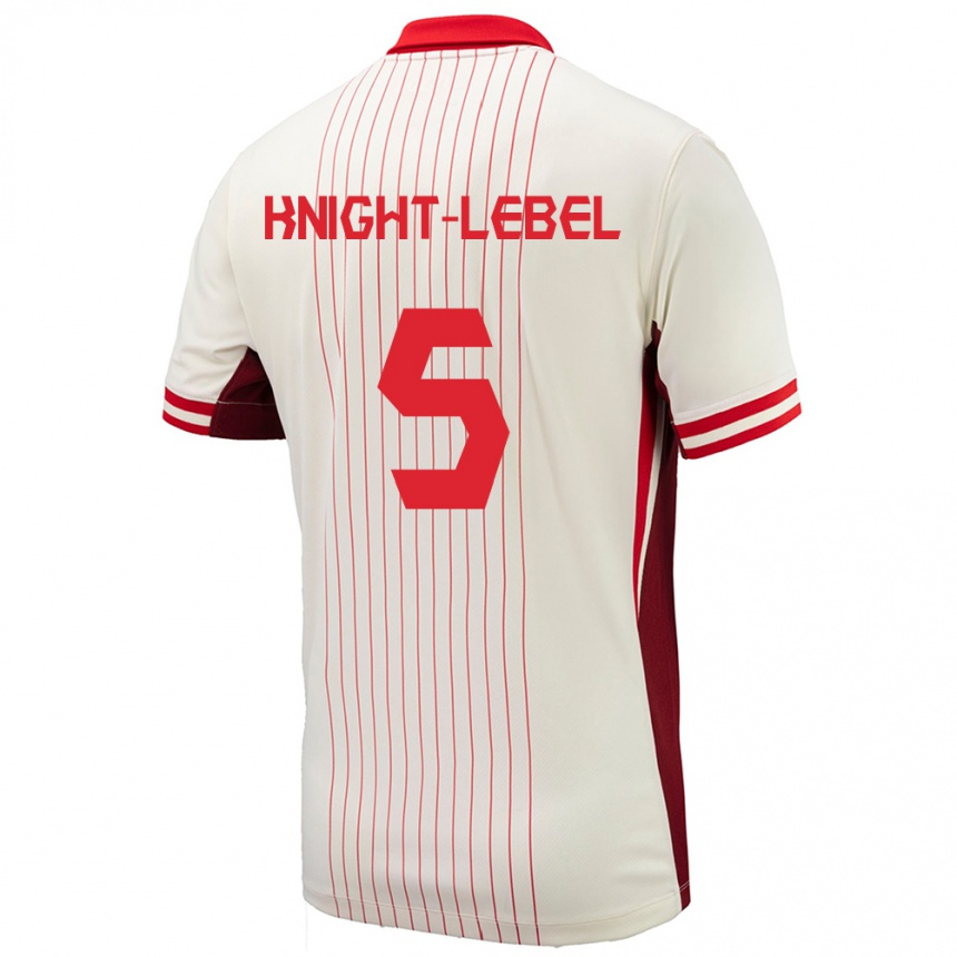 Kids Football Canada Jamie Knight Lebel #5 White Away Jersey 24-26 T-Shirt Nz