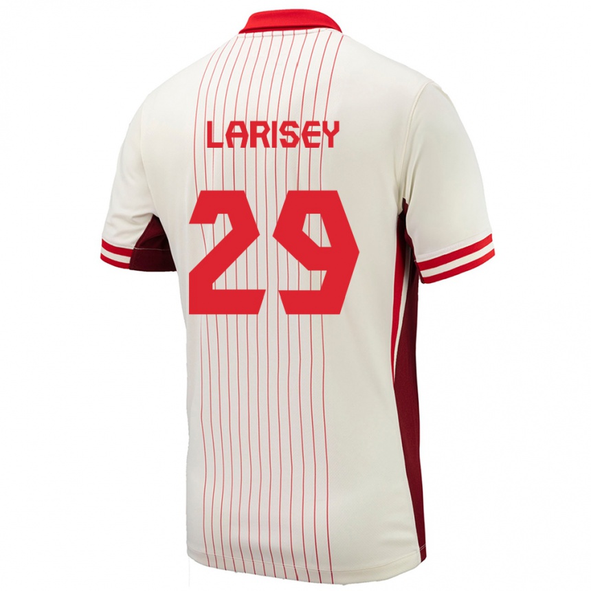 Kids Football Canada Clarissa Larisey #29 White Away Jersey 24-26 T-Shirt Nz