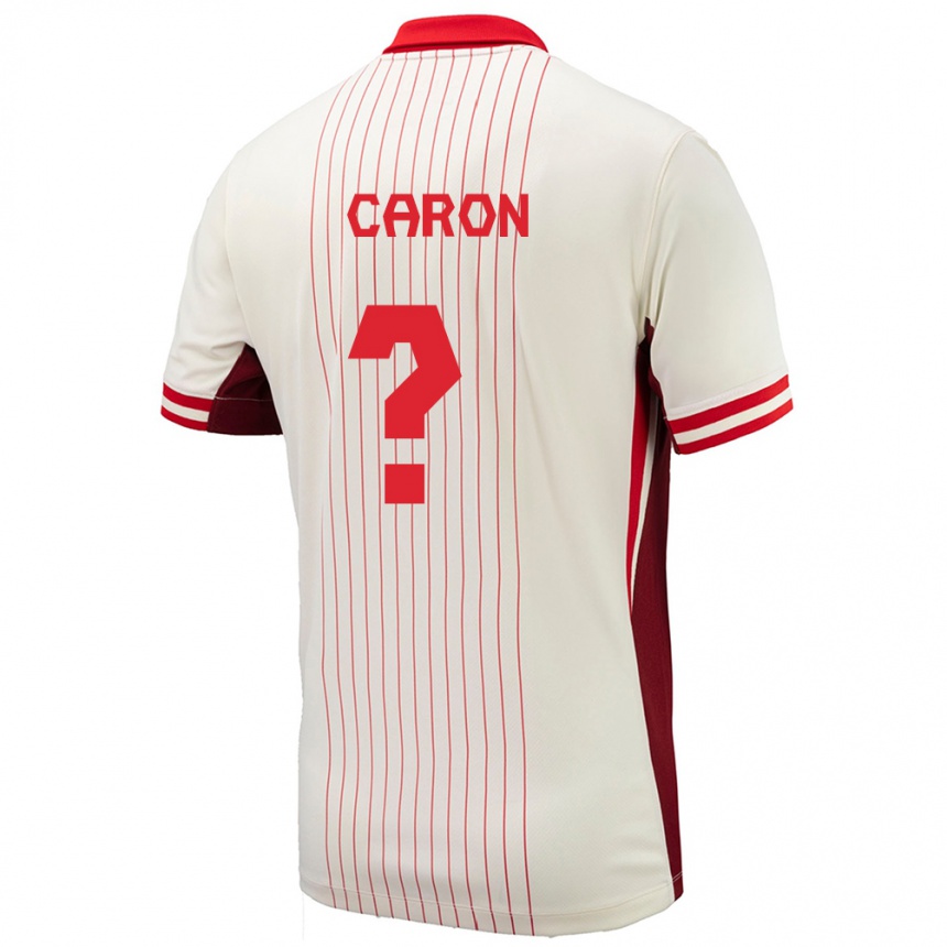 Kids Football Canada Renaud Caron #0 White Away Jersey 24-26 T-Shirt Nz