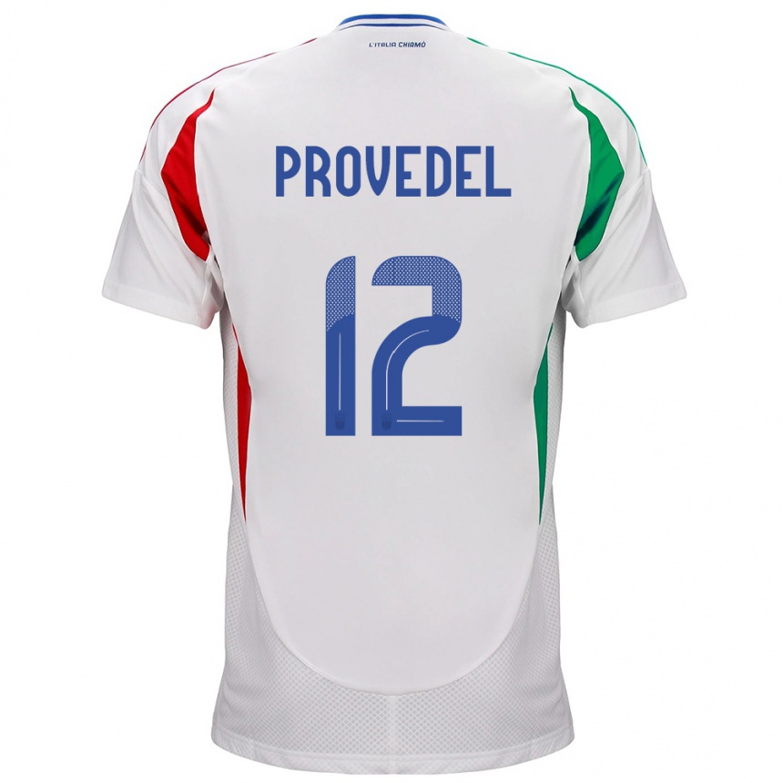 Kids Football Italy Ivan Provedel #12 White Away Jersey 24-26 T-Shirt Nz