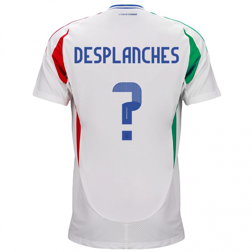 Kids Football Italy Sebastiano Desplanches #0 White Away Jersey 24-26 T-Shirt Nz