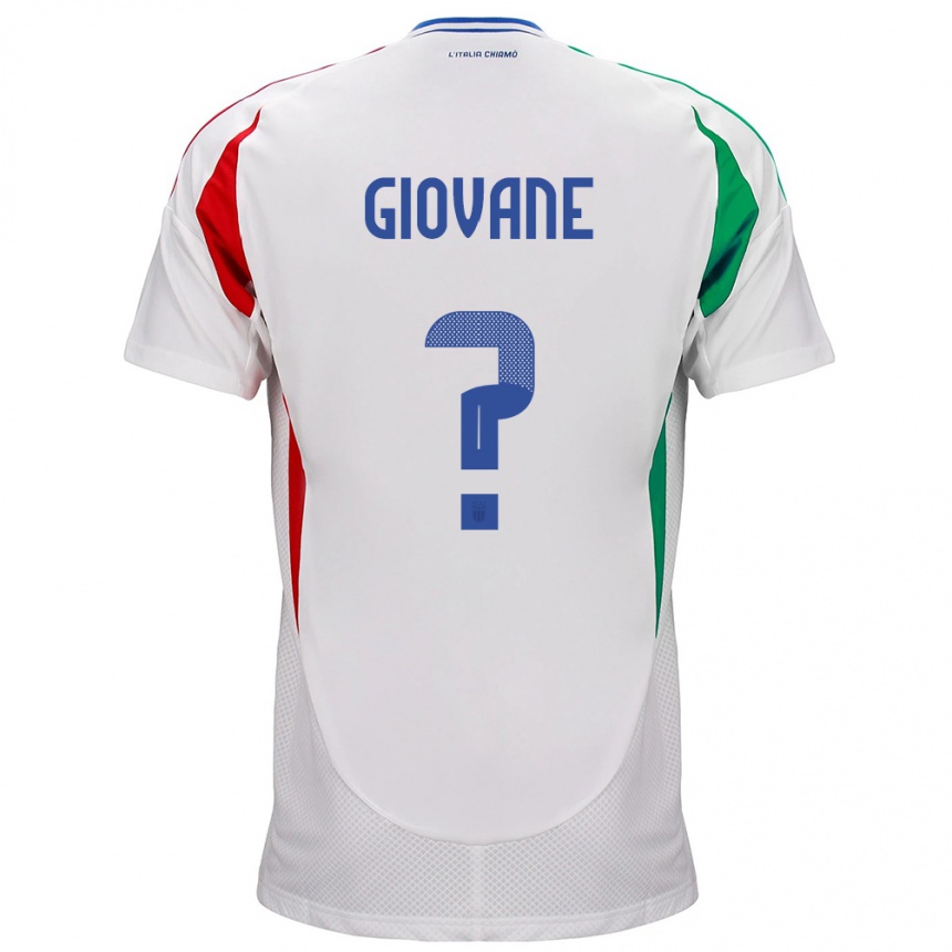 Kids Football Italy Samuel Giovane #0 White Away Jersey 24-26 T-Shirt Nz