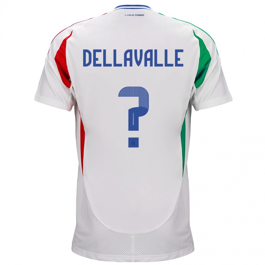 Kids Football Italy Alessandro Dellavalle #0 White Away Jersey 24-26 T-Shirt Nz