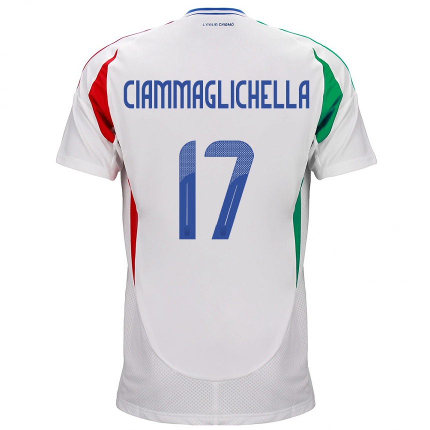 Kids Football Italy Aaron Ciammaglichella #17 White Away Jersey 24-26 T-Shirt Nz