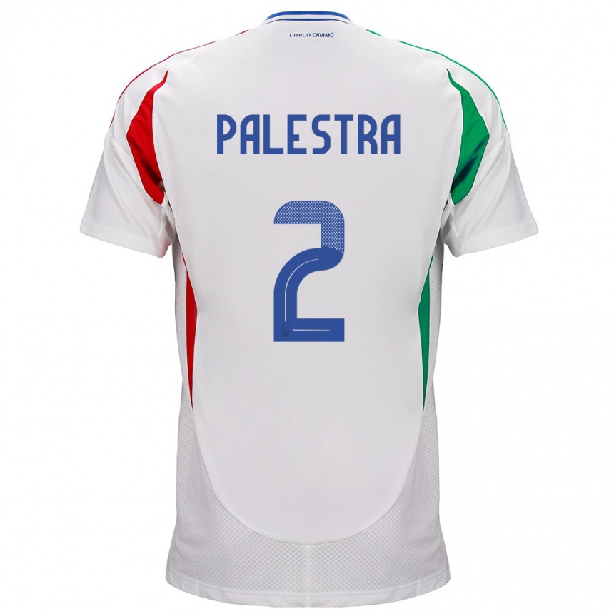 Kids Football Italy Marco Palestra #2 White Away Jersey 24-26 T-Shirt Nz