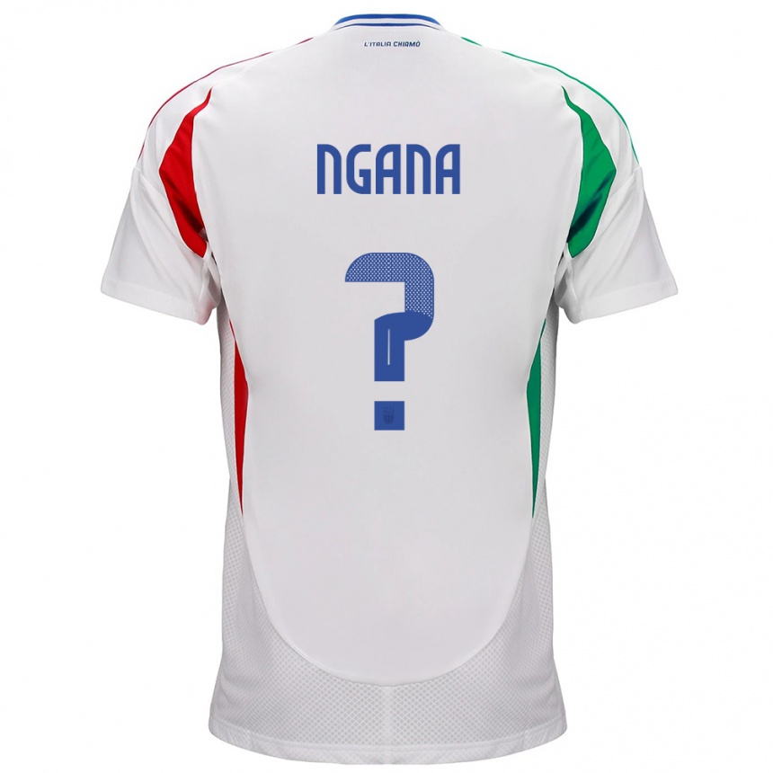 Kids Football Italy Valdes Ngana #0 White Away Jersey 24-26 T-Shirt Nz