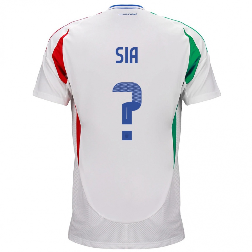 Kids Football Italy Diego Sia #0 White Away Jersey 24-26 T-Shirt Nz