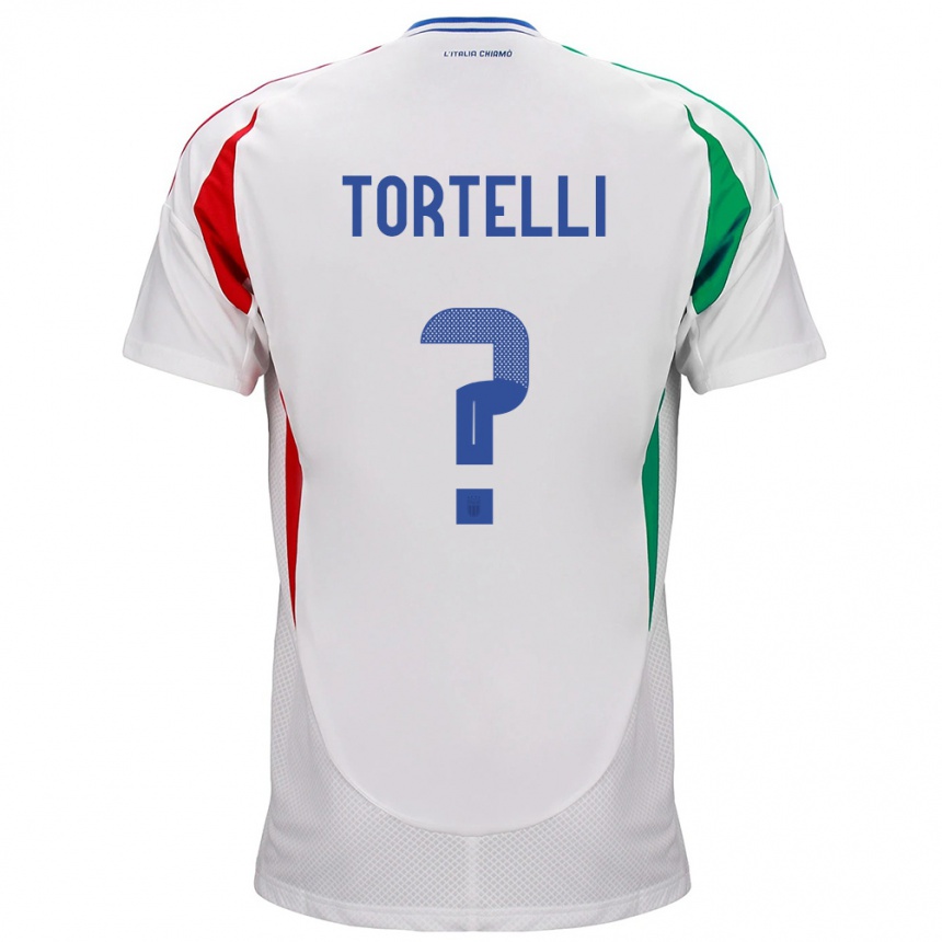 Kids Football Italy Alice Tortelli #0 White Away Jersey 24-26 T-Shirt Nz