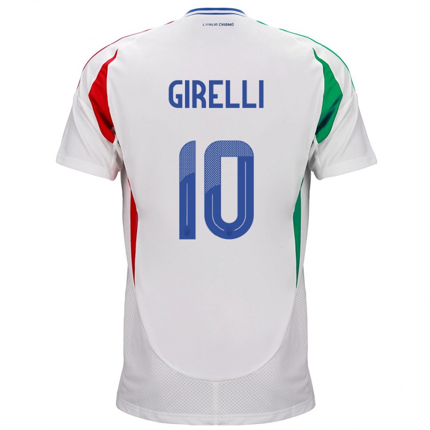 Kids Football Italy Cristiana Girelli #10 White Away Jersey 24-26 T-Shirt Nz