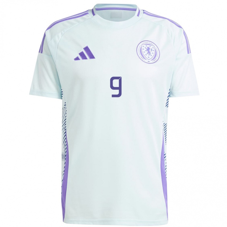 Kids Football Scotland Amy Gallacher #9 Light Mint Blue Away Jersey 24-26 T-Shirt Nz