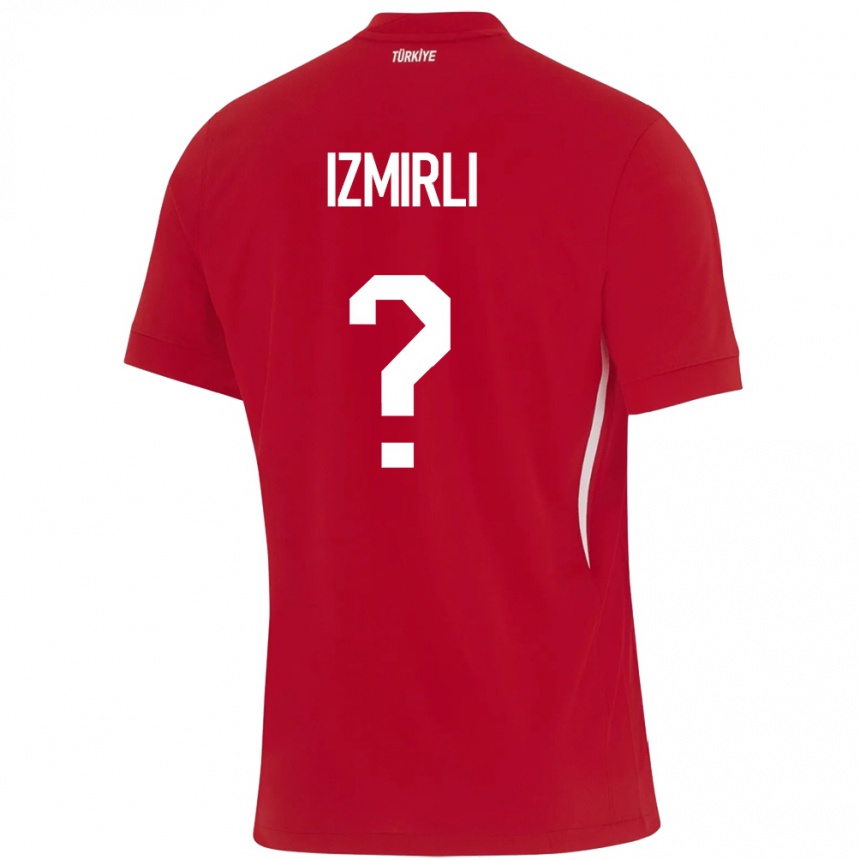 Kids Football Turkey Ege İzmirli #0 Red Away Jersey 24-26 T-Shirt Nz