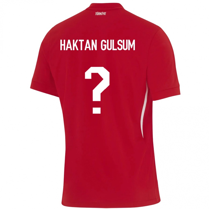 Kids Football Turkey Ayaz Haktan Gülsüm #0 Red Away Jersey 24-26 T-Shirt Nz