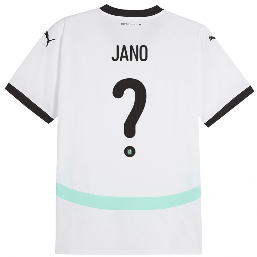 Kids Football Austria Zeteny Jano #0 White Away Jersey 24-26 T-Shirt Nz