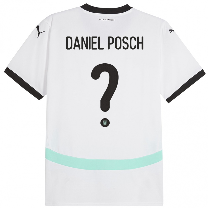 Kids Football Austria Daniel Posch #0 White Away Jersey 24-26 T-Shirt Nz