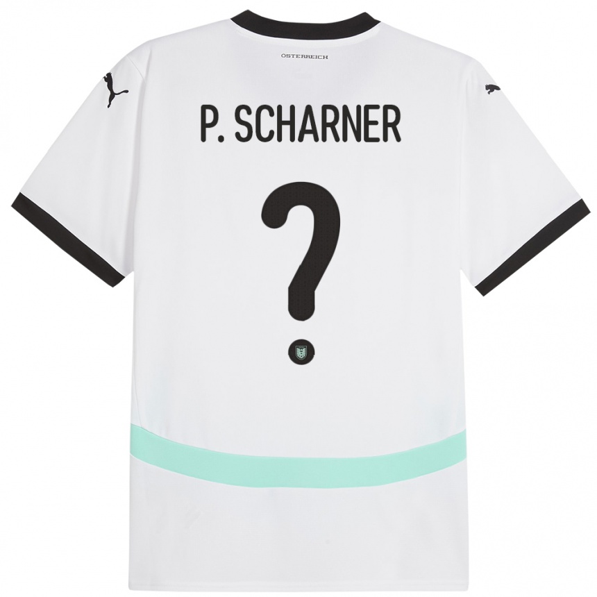 Kids Football Austria Paul Scharner #0 White Away Jersey 24-26 T-Shirt Nz