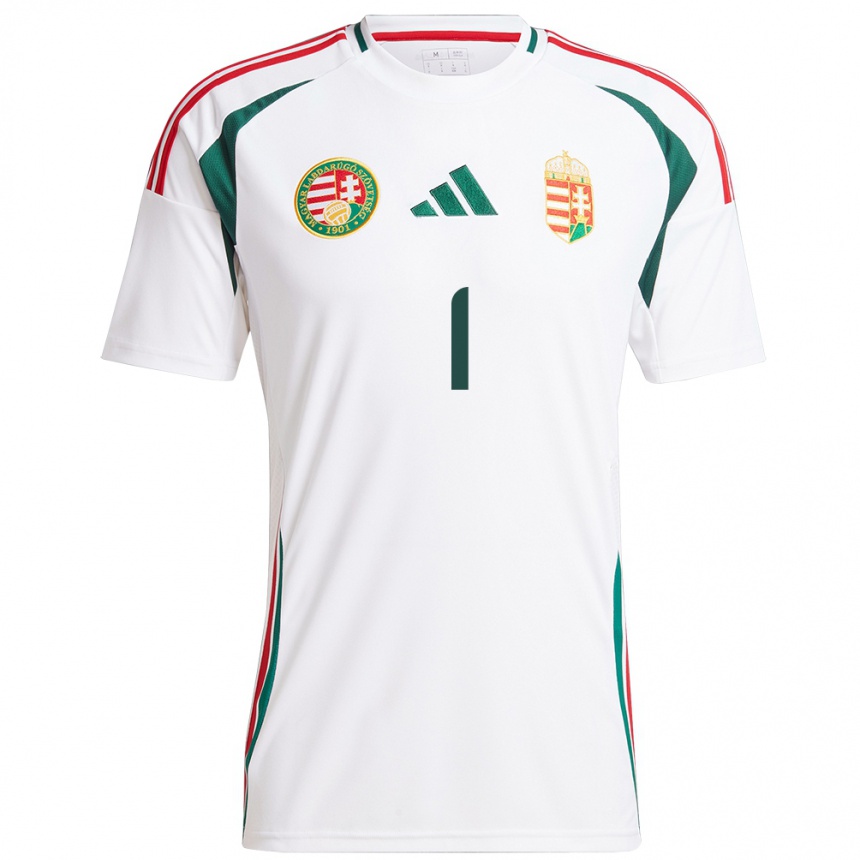 Kids Football Hungary Réka Szőcs #1 White Away Jersey 24-26 T-Shirt Nz