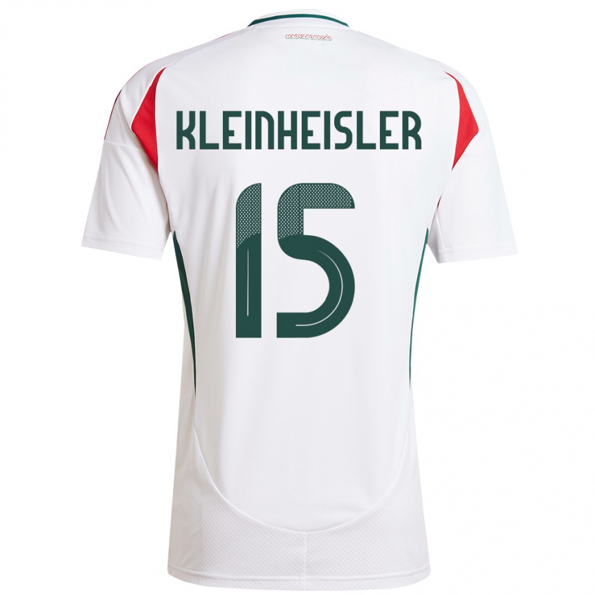 Kids Football Hungary László Kleinheisler #15 White Away Jersey 24-26 T-Shirt Nz