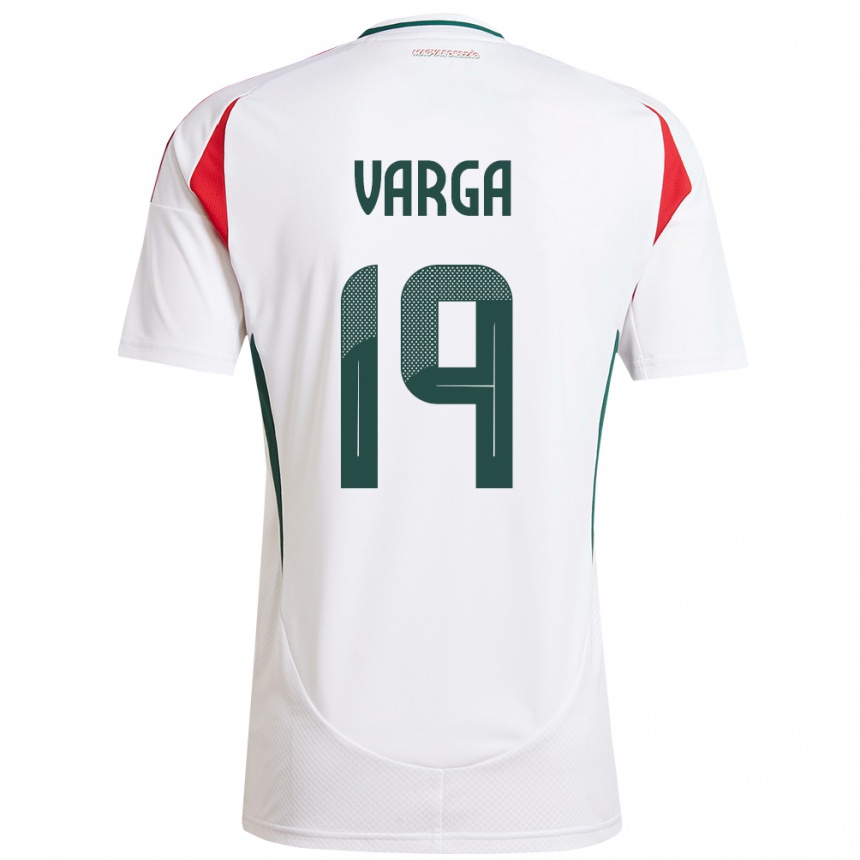 Kids Football Hungary Barnabás Varga #19 White Away Jersey 24-26 T-Shirt Nz