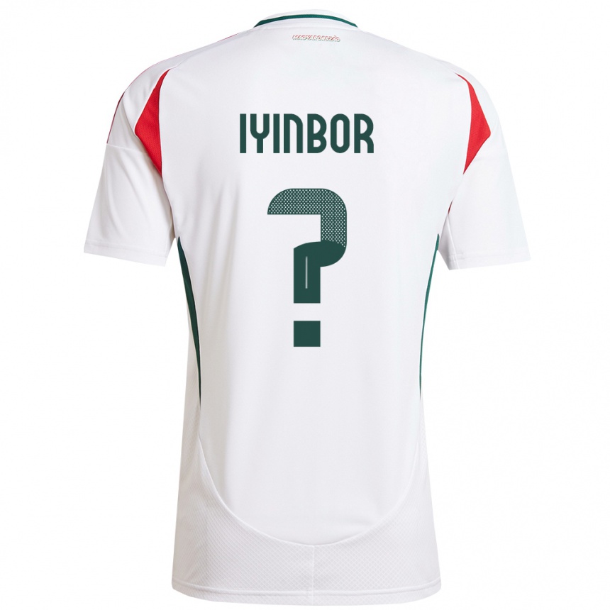 Kids Football Hungary Patrick Iyinbor #0 White Away Jersey 24-26 T-Shirt Nz