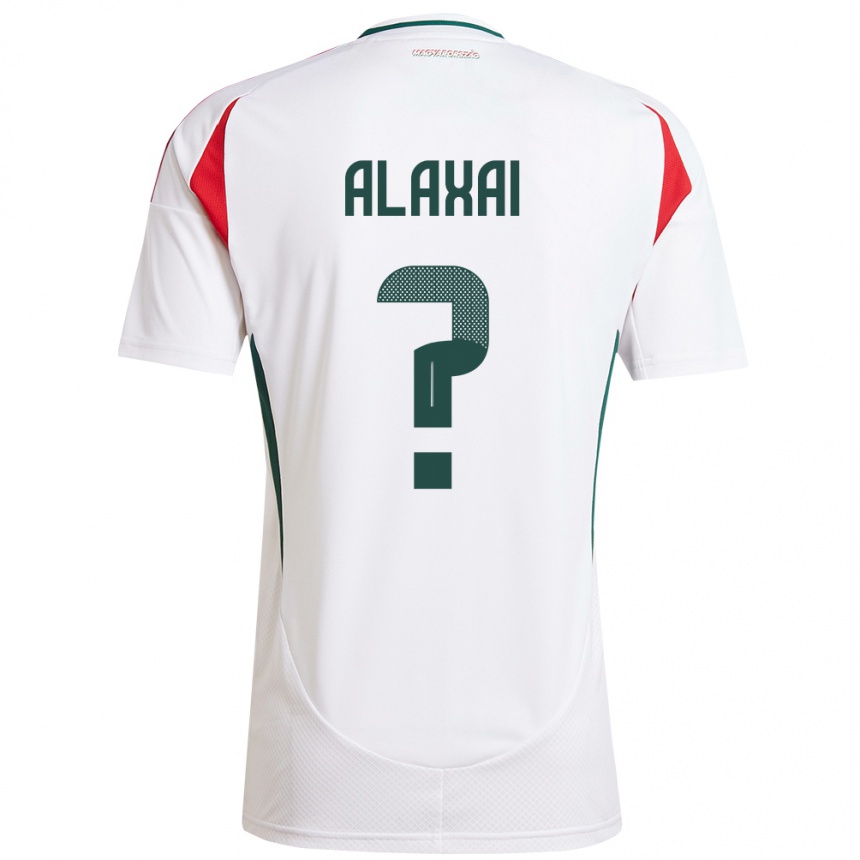 Kids Football Hungary Áron Alaxai #0 White Away Jersey 24-26 T-Shirt Nz