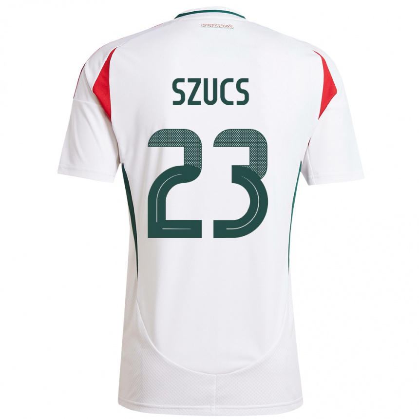 Kids Football Hungary Tamás Szűcs #23 White Away Jersey 24-26 T-Shirt Nz