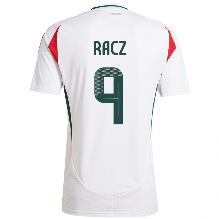 Kids Football Hungary Balázs Rácz #9 White Away Jersey 24-26 T-Shirt Nz