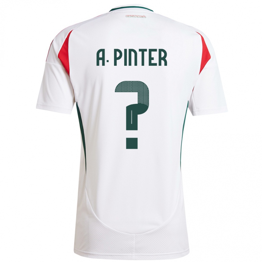 Kids Football Hungary Attila Pintér #0 White Away Jersey 24-26 T-Shirt Nz